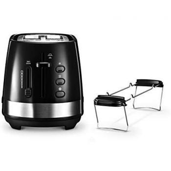 Tostador DeLonghi Active Line CTLA 2103.BK - 2 Rebanadas, Negro, Plástico, Botones, 900 W