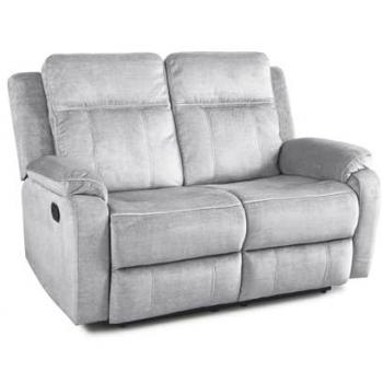 Sofá Relax 2 Plazas Reclinable en 3 Posiciones con Mecanismo de Palanca Color Gris