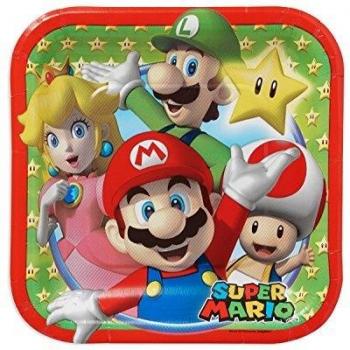 8 PLATOS SUPER MARIO 18 CM