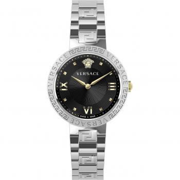 Reloj de dama Versace Greca 36mm con resistencia al agua 5ATM