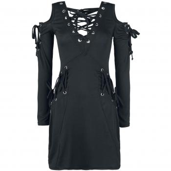 Innocent Crave Top Mujer Vestido Corto Negro M, 100% poliéster, Regular