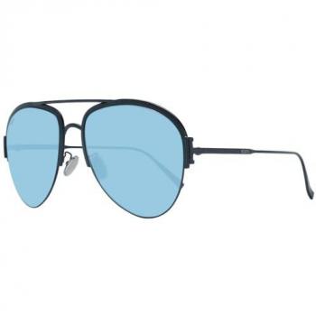 Tod's Aviator Sunglasses TO0312-H 01V 60 Black One Size with Blue Lenses