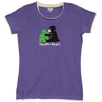LazyOne Mujer Huckle-Beary Fitted Pijama Camesita M