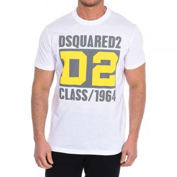 Dsquared2 Men's Short Sleeve T-Shirt S74GD1169-S23009 - White - Size Medium