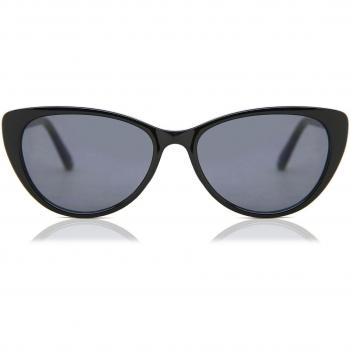 Cat Eye Full Rim Plastic Women’s Prescription Sunglasses Black Size 52 - SmartBuy Collection