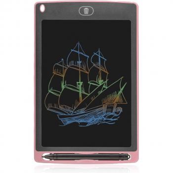 Tableta LCD portátil de dibujo y escritura con fondo multicolor de 8,5 pulgadas
