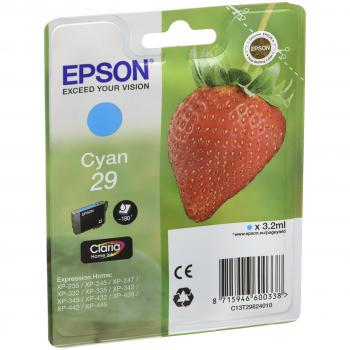 Epson Claria Home 29 - Cartucho de tinta estándar de 3,2 ml, paquete estándar, color cian válido para EPSON Expression Home