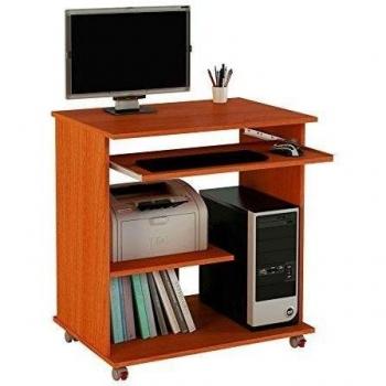Meka-Block K-1250C - Mesa de ordenador multimedia, 74 cm de ancho, color cerezo
