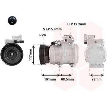 Compresor de aire acondicionado VAN WEZEL 8301K715