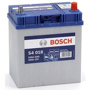 Bosch S4018 Batería de coche 40A/h 330A tecnología de plomo-ácido para vehículos sin sistema Start y Stop