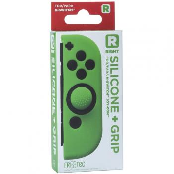 Funda de Silicona y Grip FR-TEC para Joy-Con Derecho Verde - Nintendo Switch