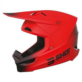 Casco de Cross Shot Race Gear Mips® Rojo - Auriculares Draw Red Matt, Unisex Adulto, Talla Medium