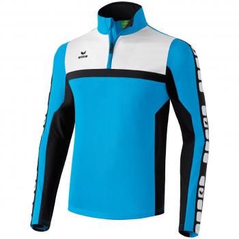 Erima Trainingstop 5-Cubes - Sudadera de fútbol para niño, color tã¼rkis, talla 128 cm