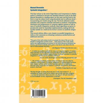 Transcendental Functions Symbolic Integration Volume I: Algorithms and Computation