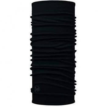 Buff Solid Tubular Lana Merino Midweight, Unisex Adulto, Negro, Talla única