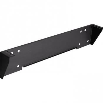 Soporte de pared vertical LogiLink 19'', 1U, negro, para montaje bajo mesa