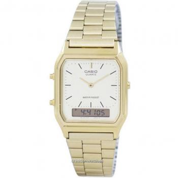 Casio Men's Gold Tone Quartz Analog Digital Watch AQ-230GA-9DMQYES