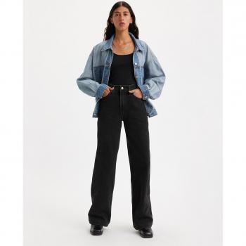 Jeans de Mujer Levi's Ribcage™ Wide Leg Alta Cintura Negro