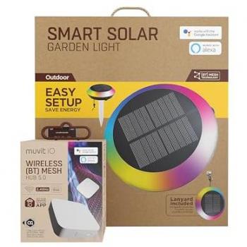 Pack Jardín: Luz Solar + Hub Bluetooth Mesh Inteligente