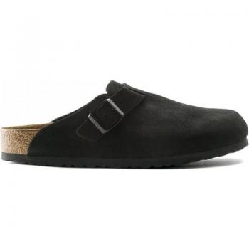 Birkenstock Boston Soft Footbed Mules, Female, Black, Size: 10 US