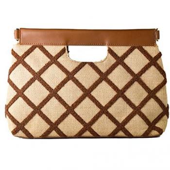 Bolso de Mujer Quilted Valetta en Color Marrón - Laura Ashley (30x20x9cm)