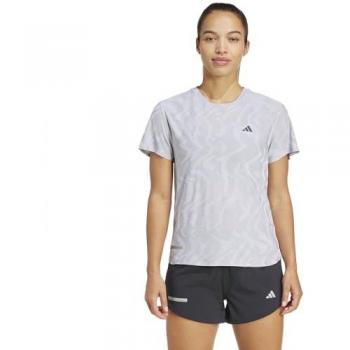 Camiseta de running adidas Ultimate Engineered Heat.RDY mujer gris