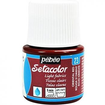 Pintura para Tejidos Claros Setacolor 45 ml Rojo Oriente