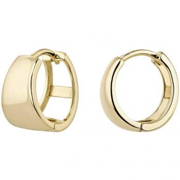Pendientes de aro Auro de plata bañada en oro amarillo 18k
