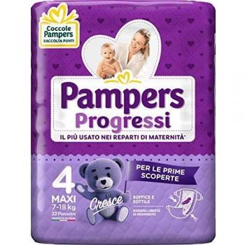 Pañales Pampers Progressi Maxi Talla 4 (7-18 Kg) - 22 Piezas