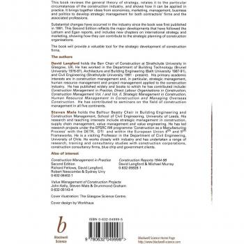 Strategic Management in Construction 2e