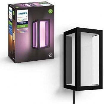 Aplique de Exterior LED Inteligente Philips Hue Impress, 8W, RGBW, IP44, Compatible con Alexa y Google Home