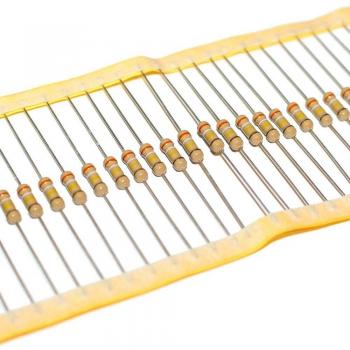 25 x 18 resistencias carbono Ohm w/1/2-5% .