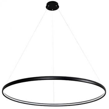 Luz de Techo Colgante LED Integrada Carlo, Negro Mate, 4000K, 2280lm