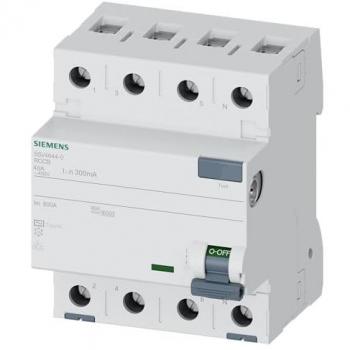 Interruptor Diferencial Siemens 4P 40A 300mA AC 70mm