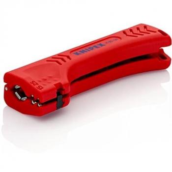 Herramienta Pelacables Universal Knipex 16 90 130 SB para Cables de Edificios e Industriales, 130 mm, Adecuada para Cables Redondos de Ø 8 a 13 mm y