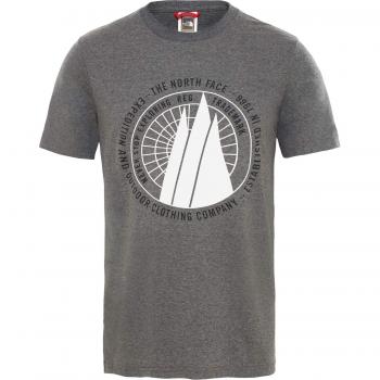 The North Face Camiseta Celebration, Hombre, TNF Medium Grey Heather, S