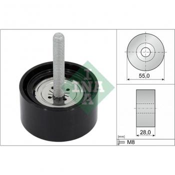 Polea tensora/guía, correa trapezoidal y poli V INA 532 0869 10
