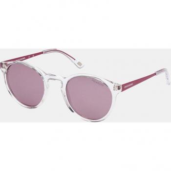 Skechers Women's Round Transparent Polarized Sunglasses