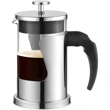 Tdh, cafetera, acero inoxidable cafetera prensa francesa cafetera olla de cristal con filtros
