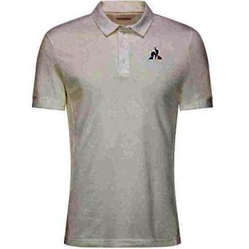 Le Coq Sportif Tennis Polo SS N°5 M, Hombre, New Optical White, XL