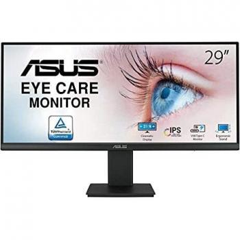 Asus VP299CL Monitor 29 Ultrapanorámico Full HD IPS 21:9 75Hz HDMI DisplayPort USB-C Multimedia Eye Care Negro