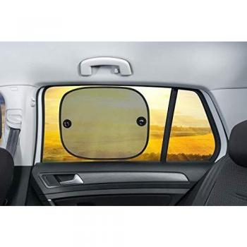 Set de Sombrillas para Ventanas Laterales de Auto, 2 Piezas, Tamaño Universal 44 x 36 cm