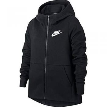 NIKE G NSW Hoodie FZ Stmt Sudadera, Niñas, Black, XS