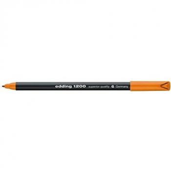 edding 1200 rotulador de color de trazo fino - naranja - 1 rotulador - punta redonda de 1 mm - marcador dibujar y escribir