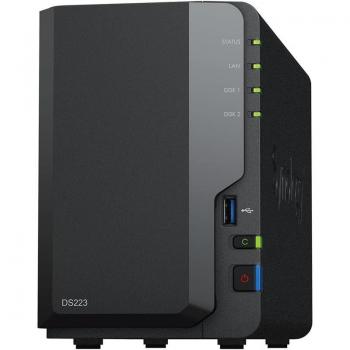 Synology 2-Bay NAS DiskStation DS223 with Realtek RTD1619B CPU, 1.7GHz Quad-Core, 2GB RAM