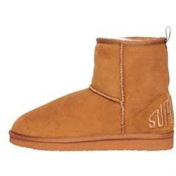 Botas Superdry de Nieve Suede Sherpa Ankle marrón mujer - Talla 38/39