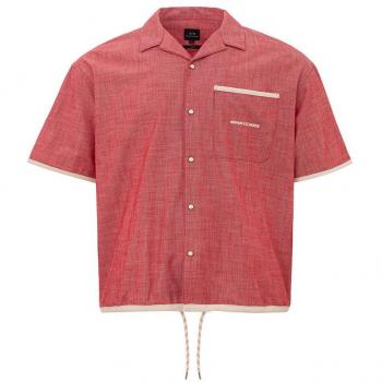 Armani Exchange Sleek Crimson Cotton Shirt for Men - M
