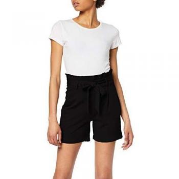 Vero Moda Vmeva HR Paperbag Short Shorts Noos Pantalones Cortos, Negro