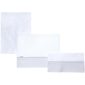Cambrass Denim - Set de sabanas para cuna, 3 piezas, 100 x 165 cm, color gris