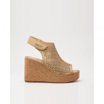 Sandalias de cuña de mujer Replay Jess Perf Dorado
